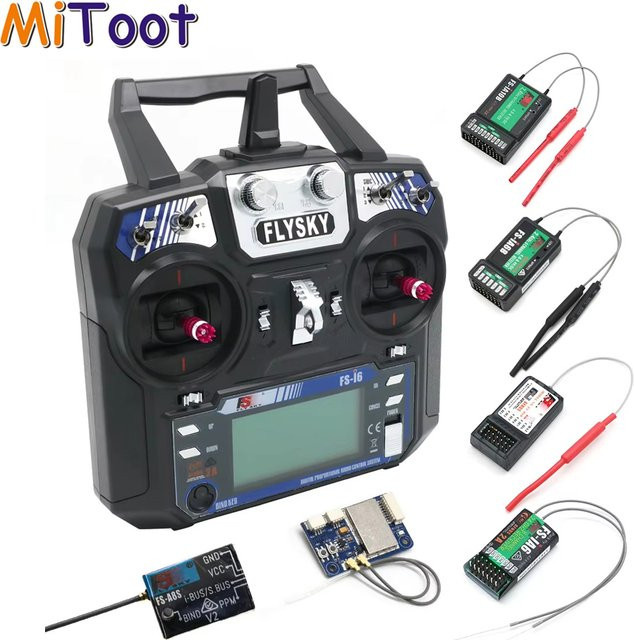 FlySky FS-i6 2.4G 6CH AFHDS RC-Sender mit FS-iA6 FS-iA6B Empfänger - Bild 1