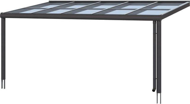 Skan Holz Terrassenüberdachung Modena aus Aluminium mit Verbund-Sicherheits-Glas in Anthrazit, B: 541 cm, T: 307 cm - Bild 1