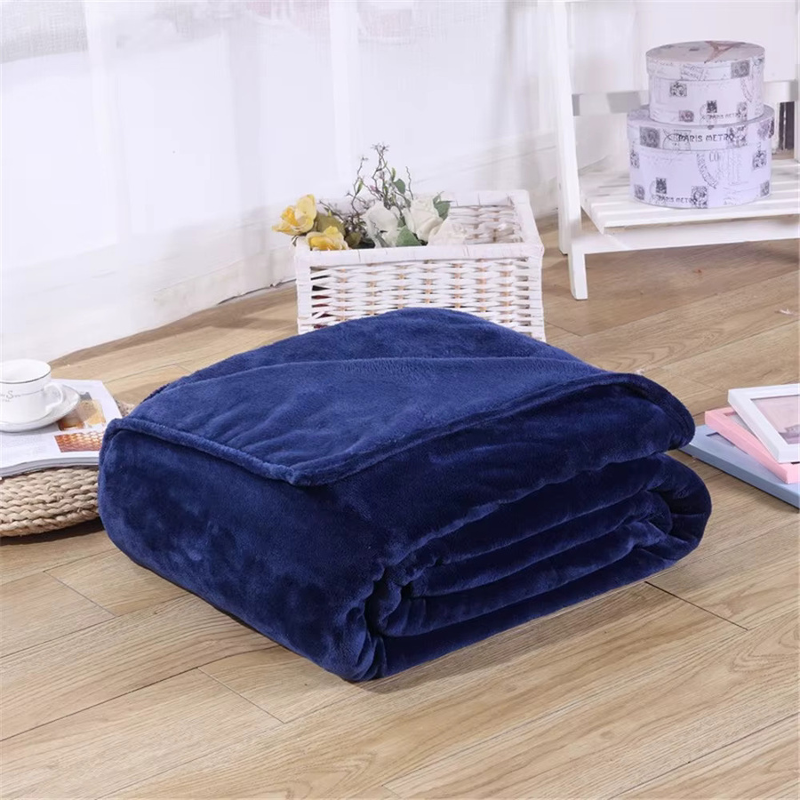 JAGDAMBE Flanell-Decke in Pink, superweich und leichtgewichtig für Bett, Couch oder Reise - Bild 2