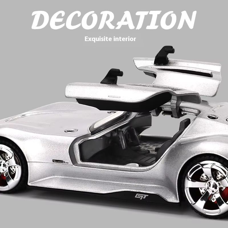 CCA AMG GT Modellauto aus Legierung in Schwarz, Maßstab 1:32 - Bild 3