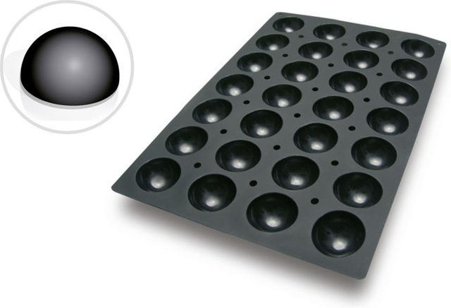 Schneider Silikonbackform Halbkugel für Cake Pops, Schwarz, 90 ml - Bild 1
