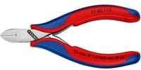Knipex Elektronik- und Feinmechanik-Seitenschneider 77 02 115 mit Facette und Mehrkomponenten-Griff in Multicolor - Bild 2