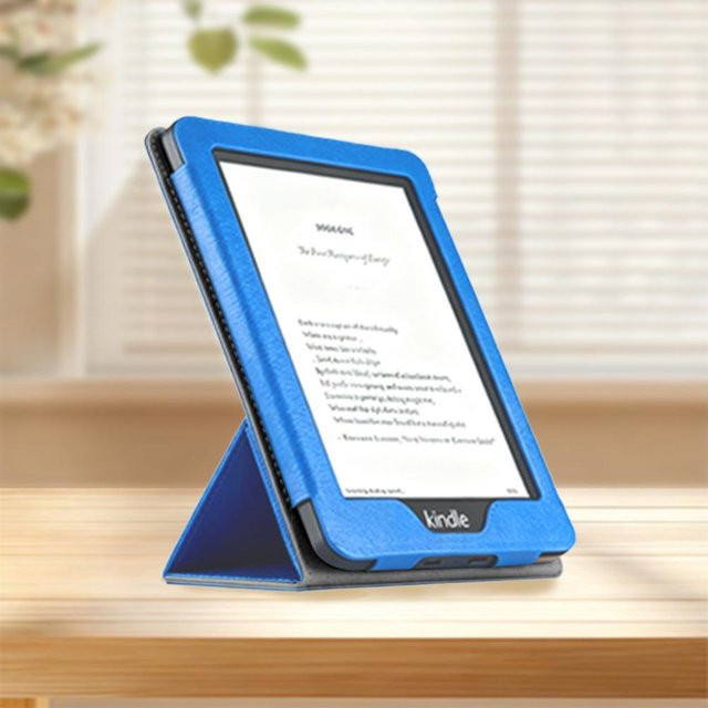 Amazon Kindle 7. Generation Leder Klapphülle WP63GW in Himmelblau - Bild 1