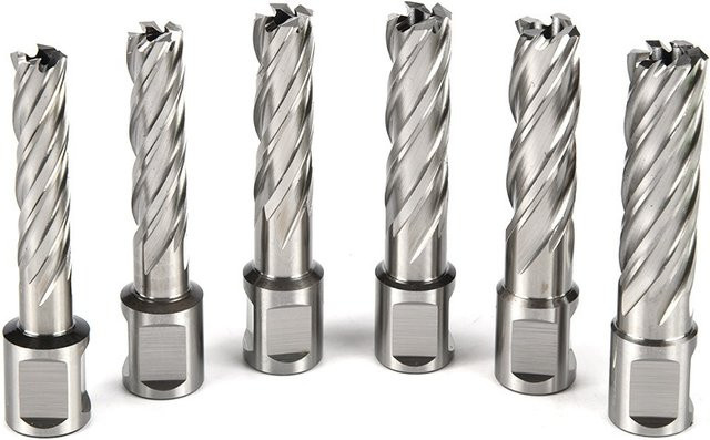 Ringbohrer Set für Metall mit 25 mm Durchmesser und 10-15 mm Schaft, Silber - Bild 1