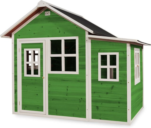 EXIT Loft 150 Holzspielhaus in Grün, B/H/T: 149 x 159 x 188 cm - Bild 1