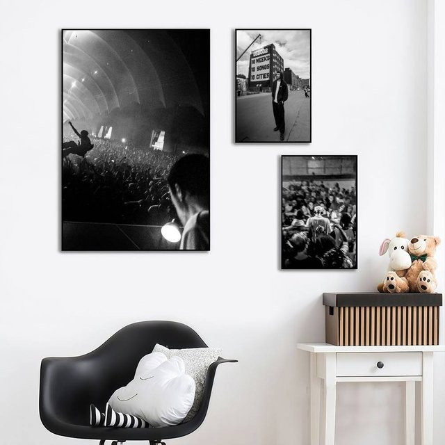 SINGER F-Fred again Album Poster-Aufkleber in Schwarz für deine Wohnzimmer- und Schlafzimmer-Dekoration B/H: 25 x 25 cm - Bild 1