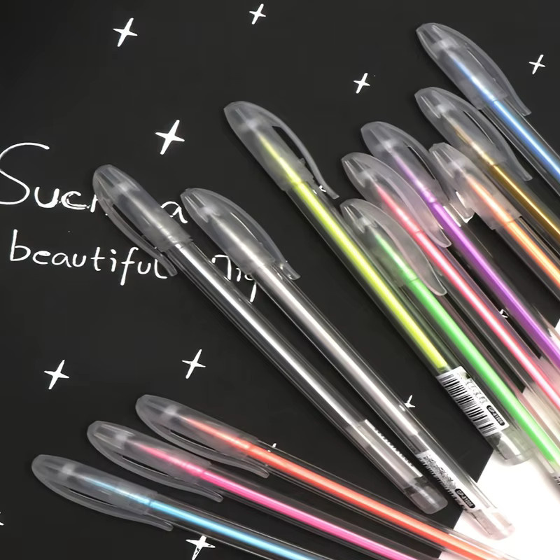 12er Set Textmarker in 12 Farben für DIY-Malerei und Graffiti, feine Nadelstifte für Kartenzeichnung und Markierungen - Bild 5