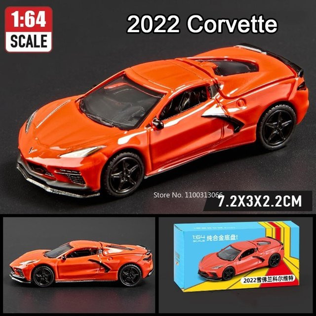 Linyi Toy Car Corvette T1 Gt500 Firebird, Miniaturfahrzeug, 1:64, ab 14 Jahren - Bild 1