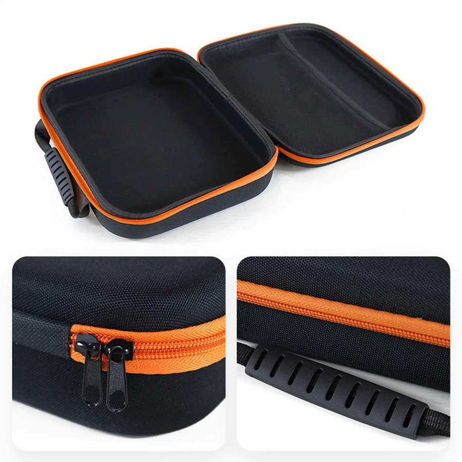 Tragbare Aufbewahrungstasche für elektrische Bohrmaschinen aus Oxford-Stoff in Schwarz, stoßfester Hardware-Organizer für Elektriker, B/T/H: 31,0 x 21,0 x 8,0 cm - Bild 4