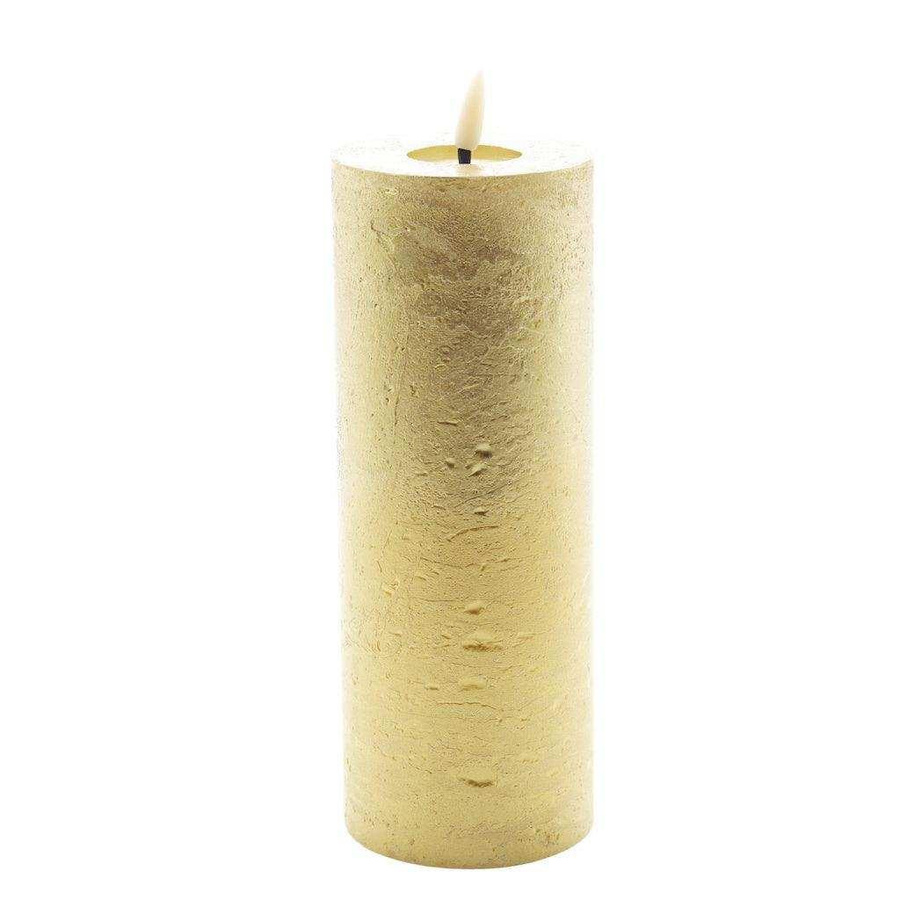 Mansion atmosphere LED-Kerze in Metallic Gold, Höhe: 20 cm, Durchmesser: 7,5 cm - Bild 1