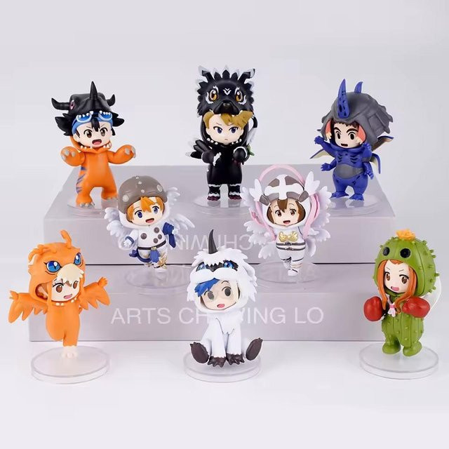Yiran toy 1 Digimon Anime Digital Monster Actionfigur, 8-teiliges Set, ab 14 Jahren - Bild 1