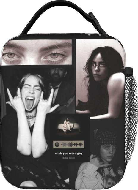 Isolierte Lunchtasche mit Tung Tung Tung Sahur Meme Design von Fancy Style Studio in Schwarz - Bild 1