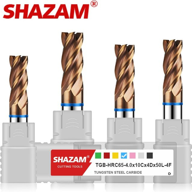 Shazam TGB-HRC65 Flachfräser aus Wolframkarbid für die CNC-Bearbeitung - Bild 1