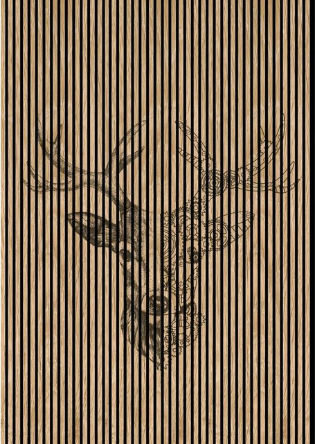 FN Acustico Akustikplatte Deer 1 aus PET und MDF in Bunt, H x B x T: 2.400 x 1.693 x 19 mm - Bild 1
