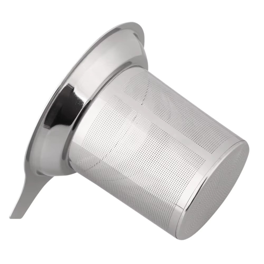 Shunmaii Tee-Ei aus Edelstahl mit feinem Mesh-Sieb in Silber für losen Tee und Gewürze - Bild 4