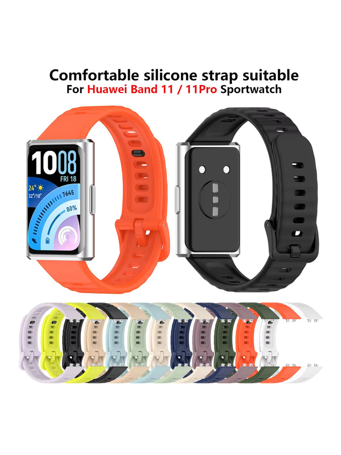 TAMISTER Uhrenarmband Silikon, Huawei Band 11 11pro, Unisex - Bild 5