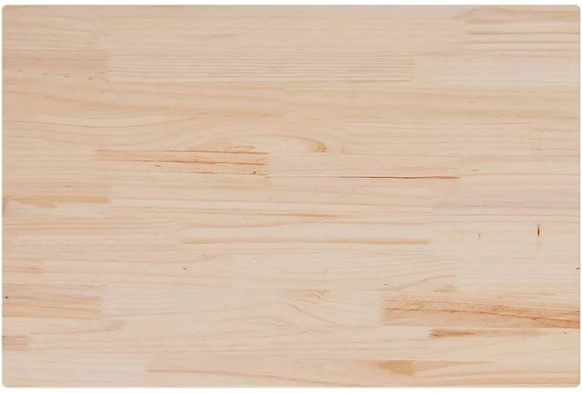 vidaXL Tischplatte aus Massivholz Kiefer in Beige, Rechteckig, B/T/H: 80 x 50 x 2,5 cm - Bild 1