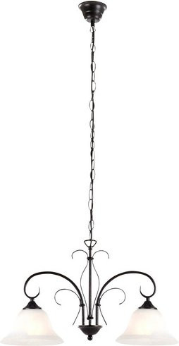 Globo Lighting Deckenleuchte ARIES in Braun mit Glas und Metall, E27, Rund - Bild 1