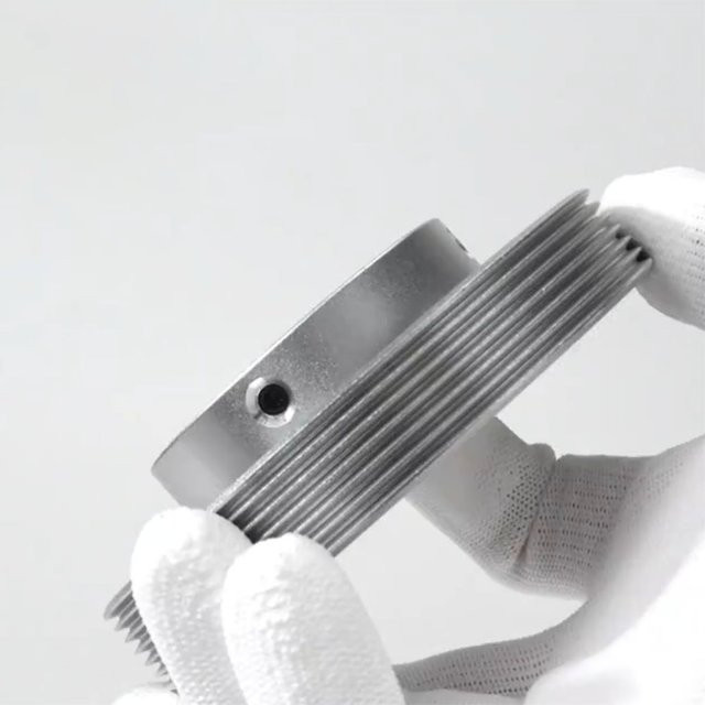 6PJ Multi Wedge Wheel PJ Riemenscheibe mit 6 Steckplätzen in Silber, erhältlich in 10 mm, 12 mm, 14 mm, 15 mm oder 30 mm Bohrung - Bild 1