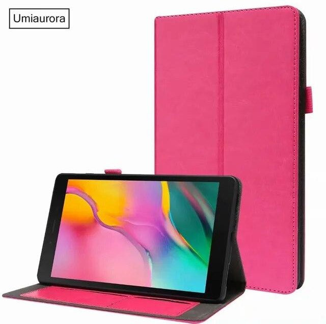 Smart Cover Tablet Stand Case Hülle für Samsung Galaxy Tab A6 A7 S5E S6 Lite A8 S7 FE S8 Plus in Pink - Bild 1
