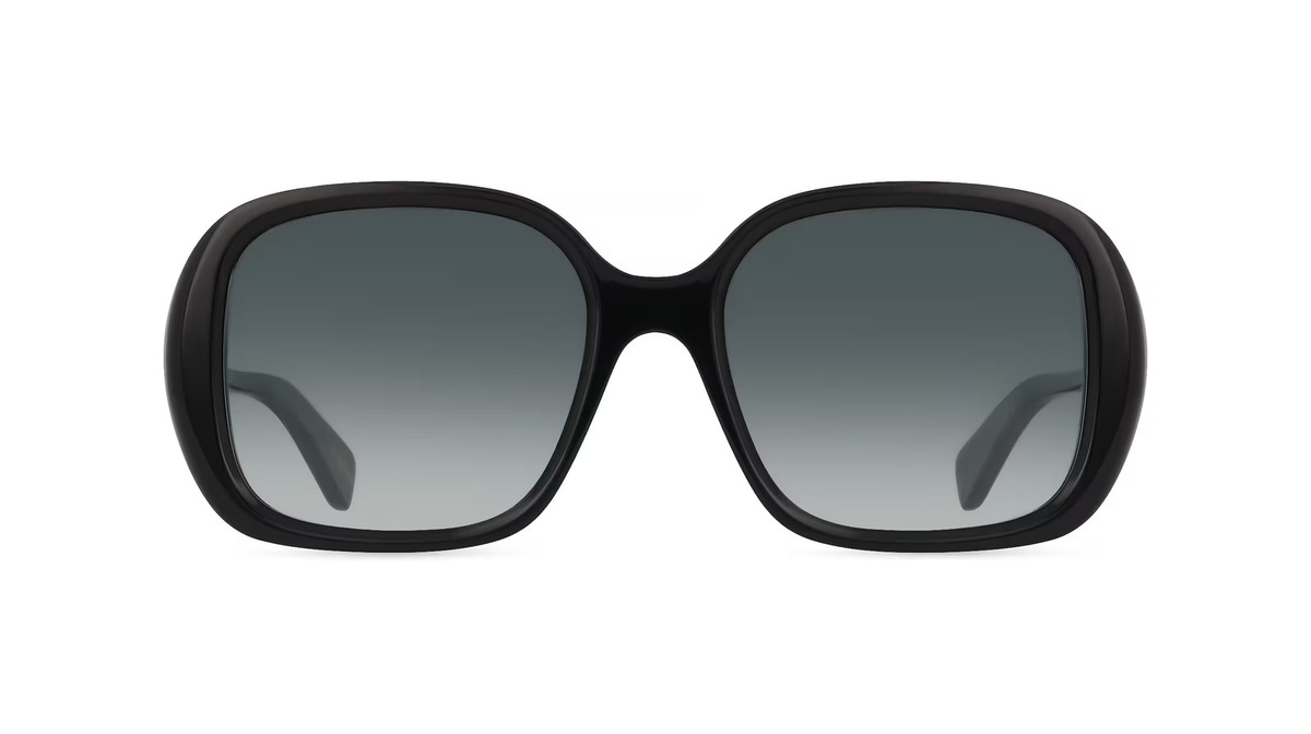 Chloé CH0222S Sonnenbrille, Vollrand, Quadratisch, Acetat, Unisex, Schwarz, Grau - Bild 1