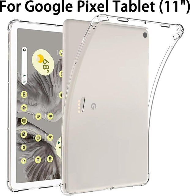 Transparente TPU-Schutzhülle für Google Pixel Tablet (11 Zoll) aus flexiblem Silikon, stoßfest - Bild 1
