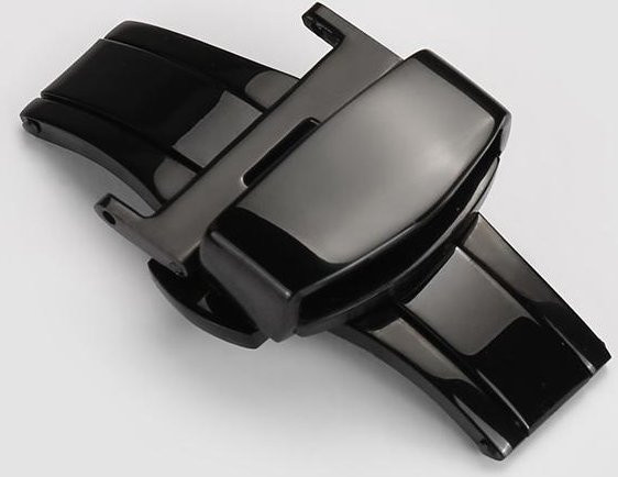 Qinband Uhrenarmband-Zubehör Faltschließe, Edelstahl, Silber, Herren - Bild 1