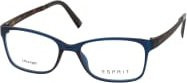 Esprit 17444N Korrektionsbrille, Rechteckig, Vollrand, Kunststoff, Blue, Unisex - Bild 1