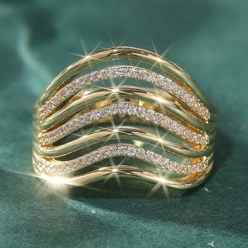 YoYo Ring, Gold, Zirkonia, Damen - Bild 2