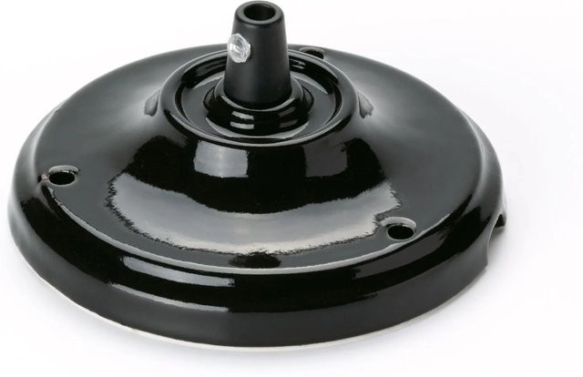 Orion Lightstyle Baldachin aus Keramik in Schwarz, rund, Durchmesser: 10,5 cm - Bild 1