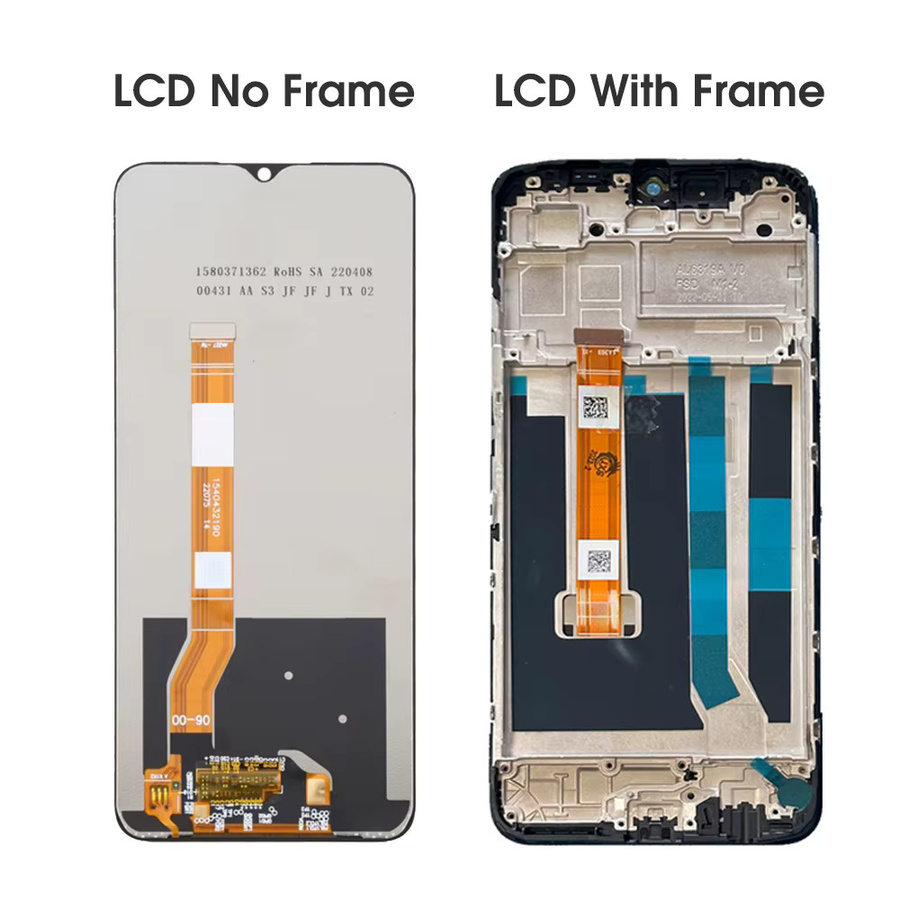OPPO A17/A17K LCD Display mit Rahmen und Touch Screen Panel Ersatzteil in Schwarz (CPH2477/CPH2471) - Bild 2