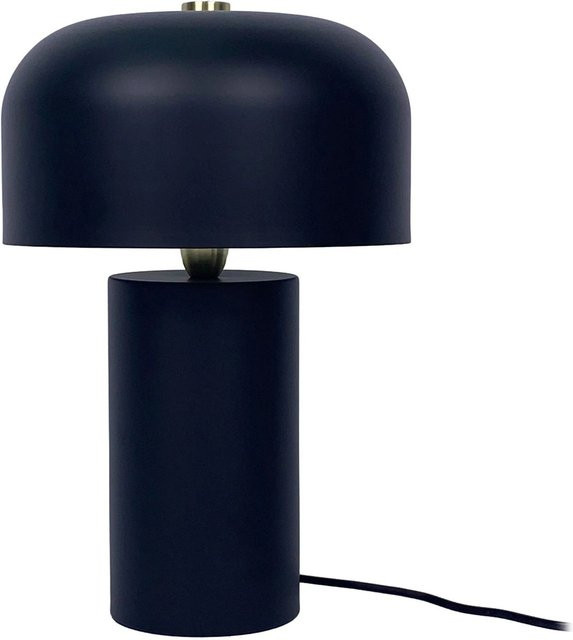 Relaxdays Tischlampe aus Eisen in Gold/Messing mit Schalter und Pilzform, Höhe: 40 cm, Breite: 25 cm - Bild 1