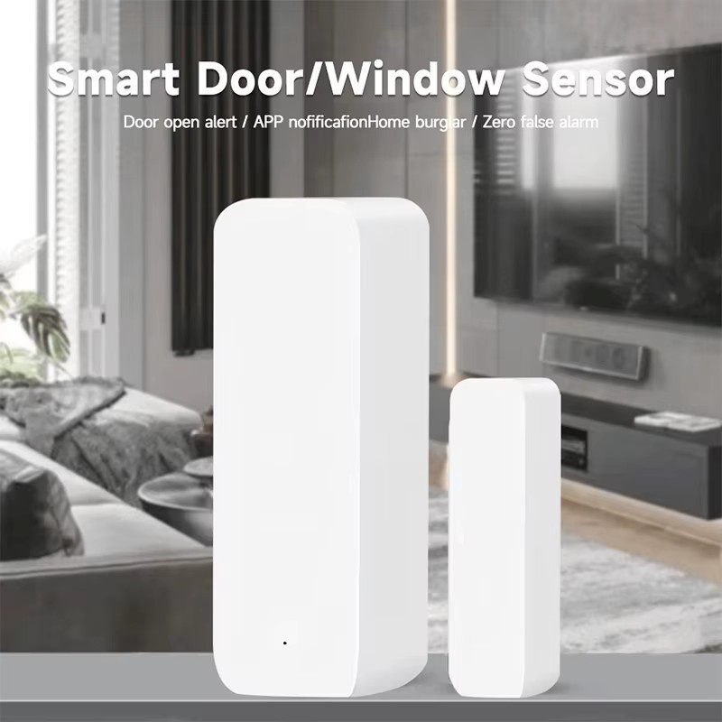 iHseno Intelligenter Tür- und Fenstersensor mit WiFi und Zigbee 3.0, Tuya Sicherheitsalarm-Detektor zur Öffnungs- und Schließüberwachung, kompatibel mit Alexa und Smart Life, Farbe: Weiß - Bild 3