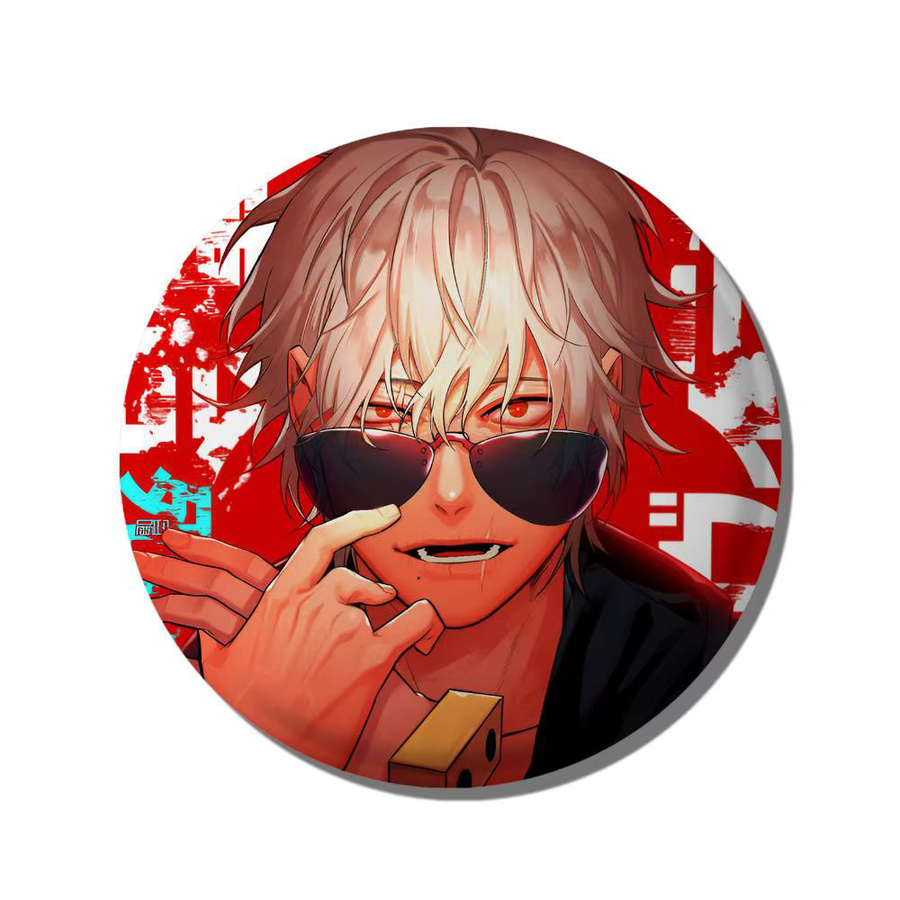 Anime Charakter Tomura Shigaraki Abzeichen, Anstecknadel, Metall, Weiß - Bild 5
