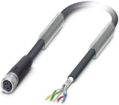 Phoenix Contact Sensor-Aktor-Datensteckverbinder M8 Buchse gerade Schwarz 10,00 m 4-polig - Bild 1