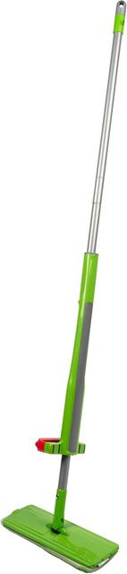 Maximex Bodenwischer Wringo-Star mit Wringer und Mikrofaser in Grün und Silber - Bild 1