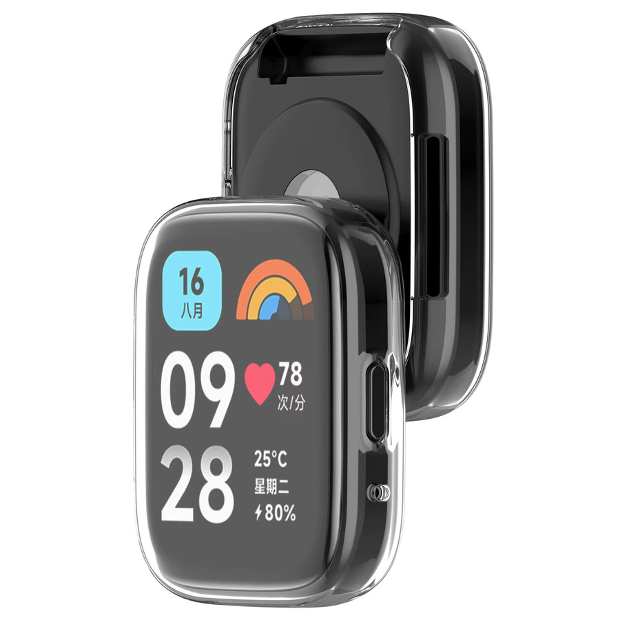 Xiaomi Displayschutz, Silikon, Schwarz, Redmi Uhr 3 Aktiv, 3 Lite - Bild 3