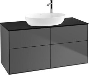 V&B Waschtischunterschrank Finion in Anthrazit, Breite: 120 cm, Tiefe: 50,1 cm - Bild 1