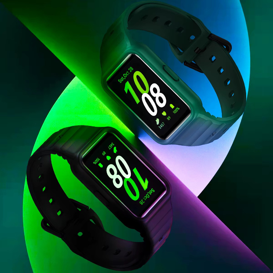 CAOWTAN Uhrenarmband Silikon, Schwarz, Unisex, für Samsung Galaxy Fit 3 - Bild 5