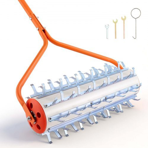 VEVOR Lake Weed Roller zur Entfernung von Wasserpflanzen und Schlamm mit 9 verzinkten Eisenklingen und 3 Aluminiumgriffen, Breite: 3,66 m - Bild 1