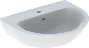 Geberit Waschtisch Renova aus Keramik in Weiß mit Hahnloch und Überlauf B/T: 60 x 48 cm - Bild 1