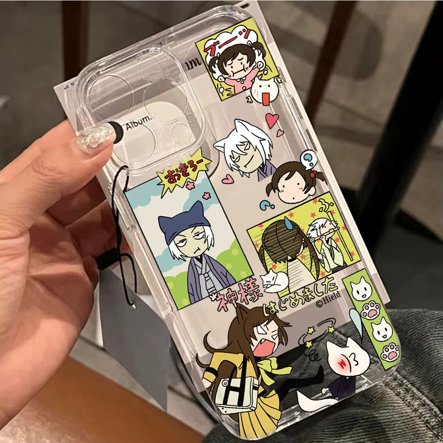 Klassische Comic Gir Handyhülle für Apple iPhone kompatibel mit iPhone 17 16 15 14 13 12 11 Pro Max und weiteren Modellen mit transparenter Rückseite - Bild 2