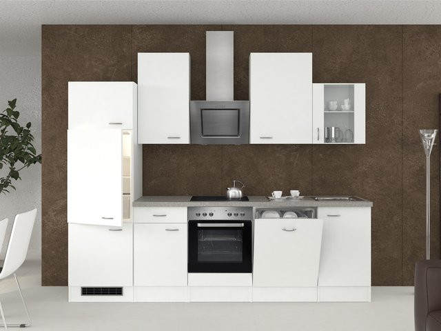 Küchenzeile Flex-Well Wito mit Schranktüren und Regalböden, Breite: 280 cm, Höhe: 200 cm, Tiefe: 57 cm - Bild 1