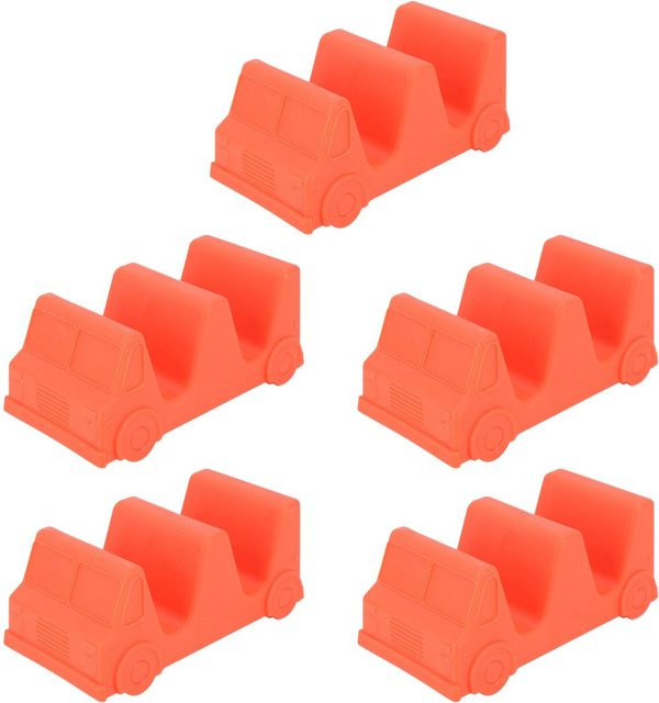 CosyHome Taco Halter Set in Orange, 5 Stück Wellenform Taco Ständer für Küche und Restaurant - Bild 1