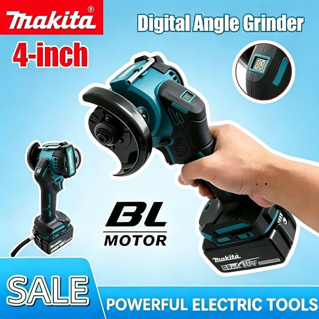 Makita LXT Akku-Winkelschleifer 4-Zoll für Metall, PVC und Holz in Petrol - Bild 1