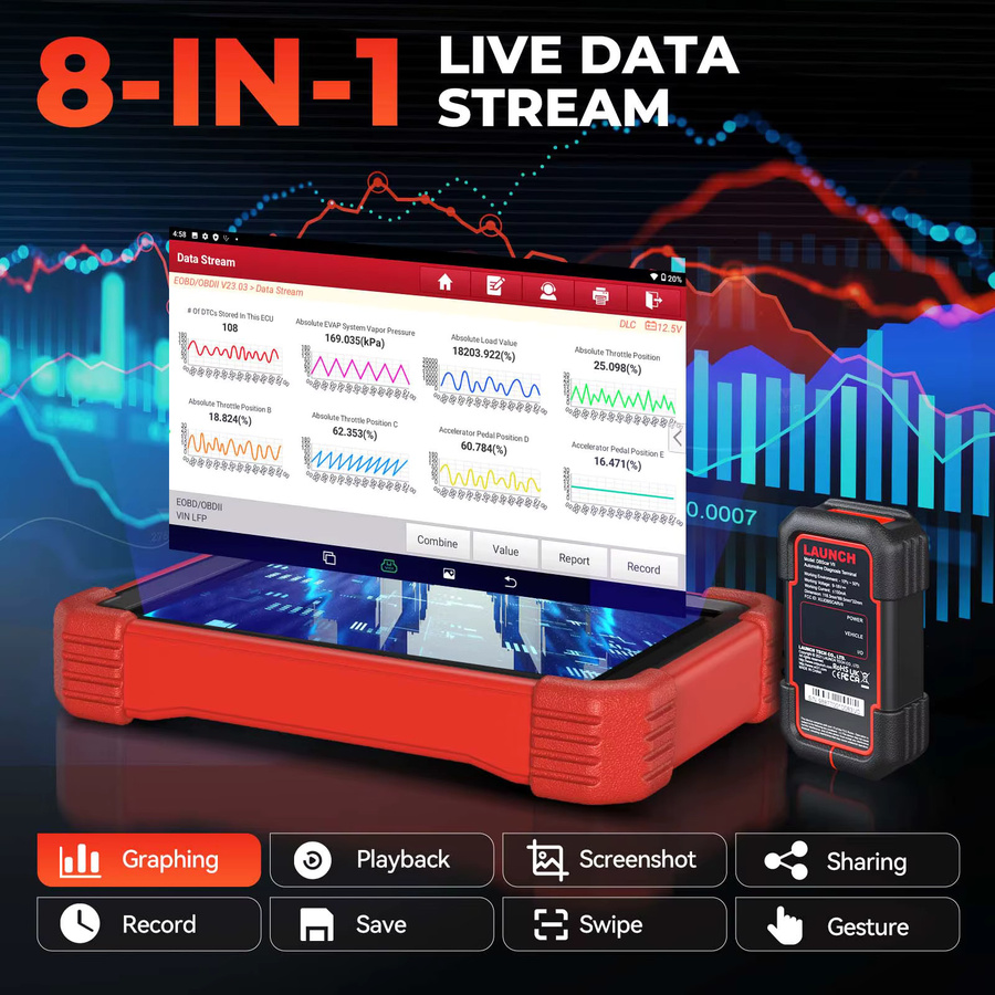 LAUNCH X-431 CRP919X BT OBD2 Auto-Diagnosegerät mit Bluetooth-Funktion - Bild 6