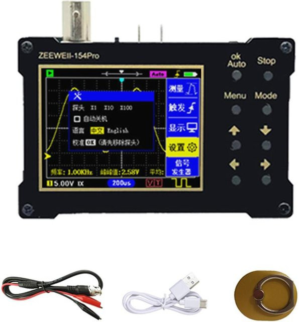 ZEEWEII DSO154Pro Digitales Oszilloskop mit 2,4-Zoll-TFT-Farbbildschirm, 320x240 Auflösung, 40MSa/s, bunt - Bild 1