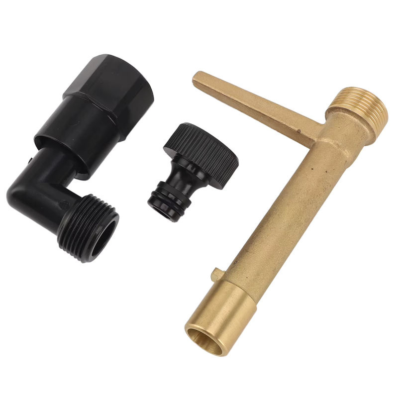 Schnellkupplungsschlüssel aus Messing für Gartenschläuche und unterirdische Bewässerung, G3/4 Zoll, Farbe: Gold - Bild 3
