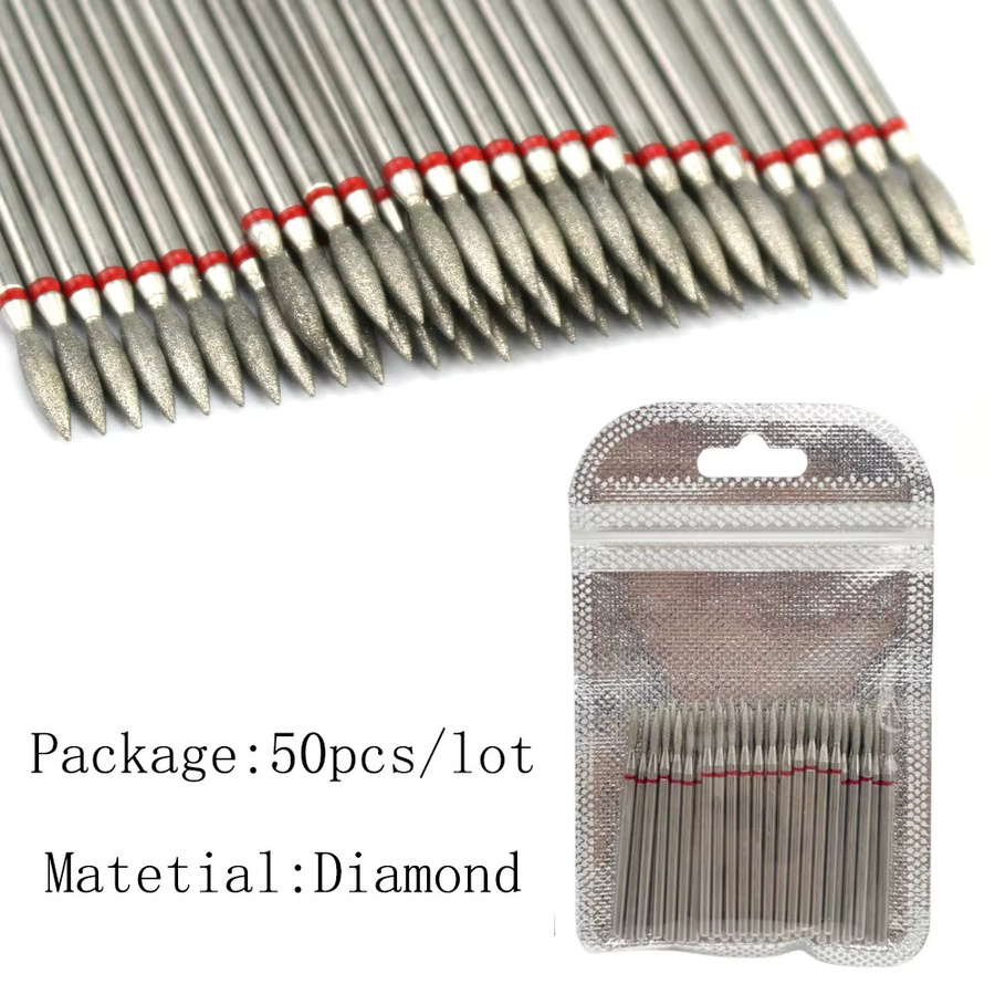 Ysen Nagel Bohrer Bits Diamant Fräser, 50er Set, Maniküre Zubehör - Bild 2