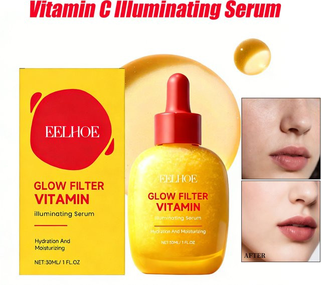eelhoe Vitamin C Serum, Gesichtsserum für trockene Haut - Bild 1